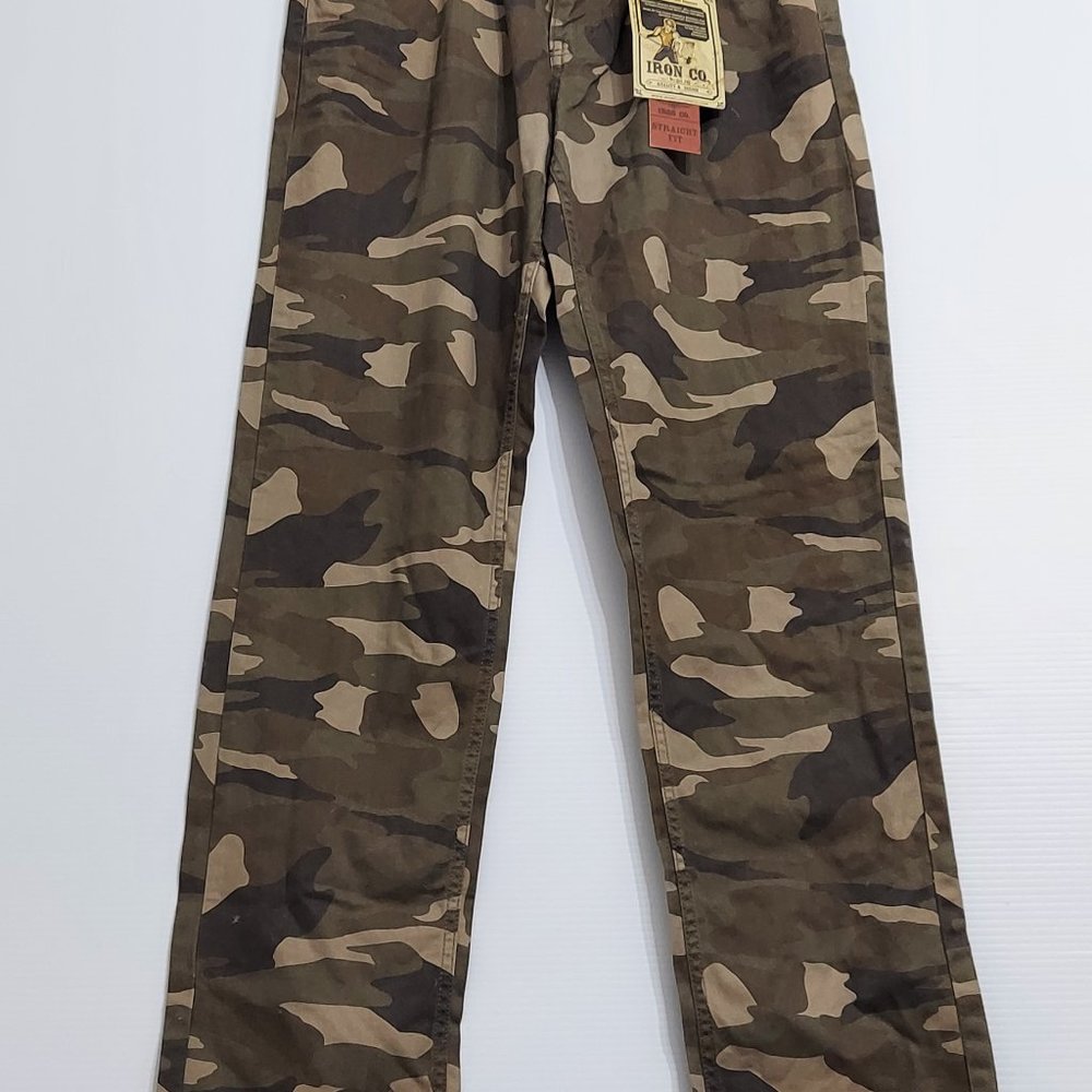 Men's Casual Cargo Pants Military Army Camo Pants Combat Work Pants